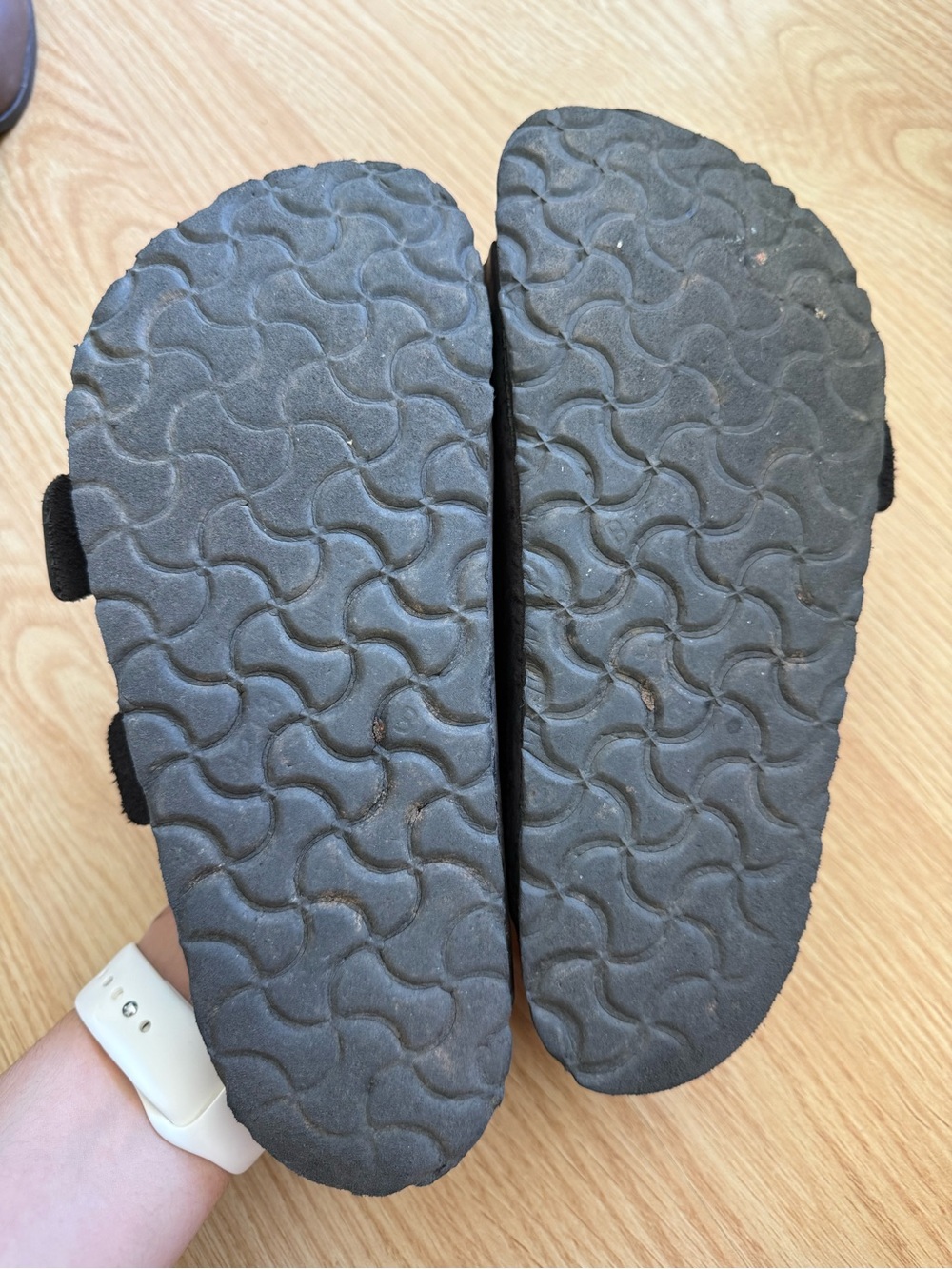 Birkenstock Arizona Sandals Black Oiled Leather Size 38 - Picture 5 of 6